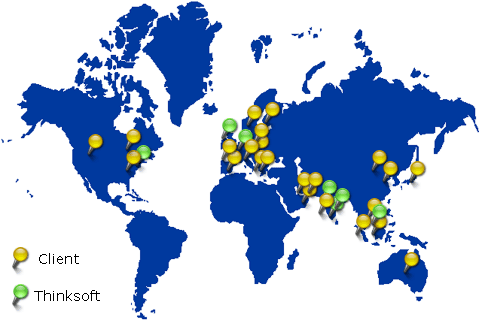 Locations - Clients and Thinksoft